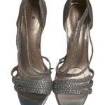 Bandolino Women's Meggie Open Toe Heels Gold Strappy Shoes 8 1/2 M Photo 0