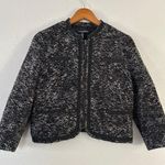 A. Giannetti Black Grey Tweed Blazer Suit Jacket Formal Small Photo 0