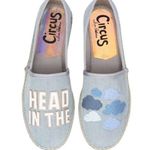 Circus by Sam Edelman New Sam Edelman Head in Clouds Leni Espadrille Chambray Slip On Shoes Blue Denim Photo 0