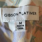Gibson Latimer  Women’s Size M Floral Sleeveless Top Ruffles Smocked Peplum Photo 4