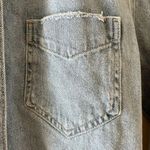 ZARA NWOT  Denim Blue Long Sleeves Button Down Algodon SZ S # 1681 Photo 9