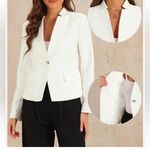 Mango  NWT Elegant White‎ Women's Blazer Photo 1