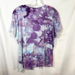 Bobbie Brooks Plus Size 2X Top Handmade Purple Tie Dye Sequin Short Sleeve 918 Photo 1