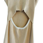 None Medium Dress Crew Neck Sleeveless Tank - Slit Ribbed Bodycon cut-outs Photo 7