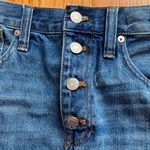 Madewell Rigid Denim A Line Mini Skirt Size 28 Photo 3