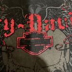 Harley Davidson Motorcycles Orlando Florida Skull Cap Sleeve Tee Shirt Jrs Large Photo 7