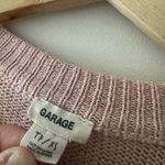 Garage Light Pink Knit Sweater Photo 4