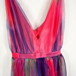 Boutique 4X Dress Full Maxi‎ Chiffon Lined Pink Purple Strappy Sleeveless 956 Photo 2