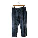 Dennis Basso Snake Print Leggings Womens XL Gray Glam Moto Biker Rocker Skater Photo 1