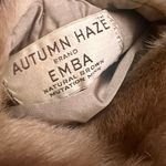 Kessler Vtg  Fur Wrap Shrug Stole Cape W/ Pocket Jacket Nature Brown Mink Mint Photo 4