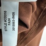 J.Crew  Asymmetrical Off The Shoulder Top Stretch Cotton Blend Brown XS NWT Photo 6