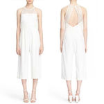 Parker White Lace Keyhole Wide Leg Ankle Jumpsuit  Photo 1