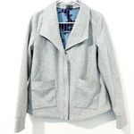 Anthropologie  Saturday Sunday Sightseer Jacket Knit Gray Oversize Swing Coat M Photo 0