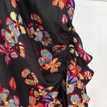 Ulla Johnson Candace Asymmetrical Ruffled Cocktail Dress Floral Lune Size 12 Photo 7