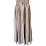 Tuckernuck POMANDER PLACE Noah Smocked Cotton Midi Dress Tan Size L Photo 3