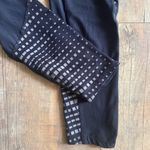 Athleta Be Free Running Leggings Black Gray Reflective High Rise Size Small Photo 3