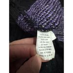 Classic Essentials Black Purple Mock Neck 80s Cosby Sweater Womens Size 10 USA Photo 6