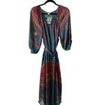 Sundance XL Boho Midi Maxi Dress Jewel Tone Modal Resort Wear Tie Waist NWT Photo 1
