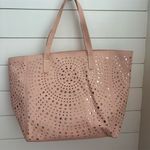 Bath & Body Works Blush Pink Tote Bag w/ Zipper & Cut-Out Design NEW Photo 0