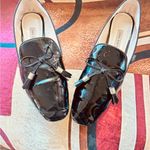 ZARA  Women Basic black patent leather loafers with tassel details Photo 7