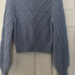 Cable Knit Sweater Blue Size M Photo 0