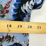 Philosophy Blue Orange Floral Boho Blouse Womens S Boxy Flowy Shirt Cap Sleeve Photo 10