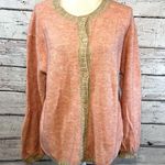 BOUTIQUE Cardigan Sweater Pink/Tan Photo 0