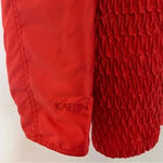Kaelin Red Ski Jacket Quilted Winter Warm Puffy Size 8 Long Line Vintage Photo 8