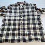 LL Bean Plaid Sherpa Fleece Lined Flannel Shirt Jacket Shacket Size LARGE Photo 6