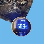 Carmen Marc Valvo Infusion Blue Embroidered Tulle Gown Sequins V-Neck Formal Photo 7