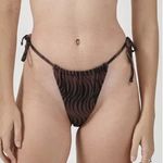 Thrills New! x FP Paradise On Repeat String Bikini Size US L Washed Cocoa Photo 0