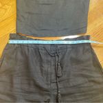House of Harlow 1960 linen drawstring Shorts & Top set open back Black Sz Medium Photo 5
