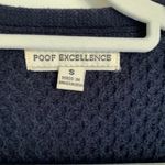 ⭐️ Navy Blue Long Sleeve Fisherman's Knit Cardigan S Photo 2