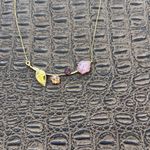 Kate Spade  floral facet Gold and Pink Necklace Photo 2