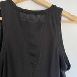 Spalding black tank top women's size medium sheer back tie detail workout Photo 5