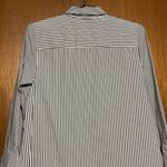 J. Jill Woman's Striped Casual Button Down Petite Dress Shirt Size XSP Gray Photo 4