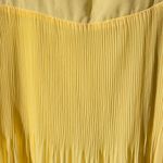 ZARA NEW  pleated flowy yellow maxi midi dress L Photo 13