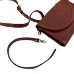 Nisolo Cleo Convertible Crossbody Bag Brandy Woven Leather Brown Photo 4