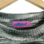 Edikted NWOT Medina Knit Open Back Cropped Sweater in Grey/White Size L Photo 8