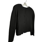 Vintage Dana Brooke Black Wool Cardigan‎ Sweater Size 10 Photo 2