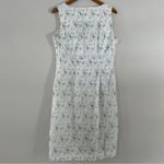 Laura Ashley Vintage  White Floral Midi Dress Lightweight Summer Casual Size 12 Photo 6