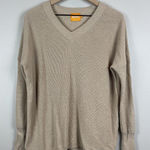 WISPR Brodie Womens Sweater XS Beige V Neck Clean Girl Neutral Top Minimalist‎ Photo 0