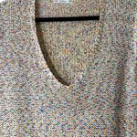 ZARA Knit Rainbow V neck oversized light weight sweater size small Photo 4