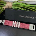 Havana Night Show Pink Croc Leather Band Bracelet with HN Bling Initials Photo 1