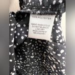 VICI  women black dot printed twirl mini rope tie dress ruffle oversized M Photo 2