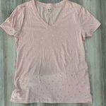 a.n.a Pink glitter V-neck short sleeve shirt #glitter size Small NWOT Photo 4