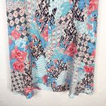 Woman Within  Plus Size 5X 38W 40W Tank Top‎ Patchwork Chiffon Trapeze Floral 172 Photo 3