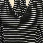 Athleta  Navy and White Striped Maxi Dress‎ Twist & Turn Back Women’s size Medium Photo 1