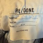 RE/DONE  70s stove pipe distressed button fly jeans 31 Photo 4