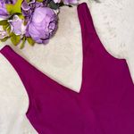 House of Harlow  Purple Sleeveless Plunging Bodysuit Photo 3